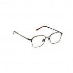 Unisexbrille Makellos ME 1083 mit schwarzem Metallrahmen und transparenten Gläsern.