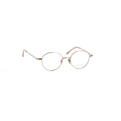 Unisexbrille Makellos ME 1088 mit runden, dünnen Metallrahmen.