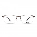 Unisex Brille MITA MT1021 mit schwarzem Rand und rechteckigen Gläsern auf weißem Hintergrund.