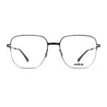 Unisex Brille MITA MT1028 mit quadratischen Gläsern und dünnem schwarzen Rahmen. Ideal für einen stilvollen, modernen Look.