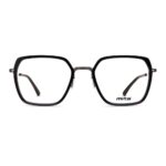 Damenbrille MITA MT1301, eckiges Design mit schwarzem Rahmen und dünnen Bügeln. Ideal für einen modernen Look.