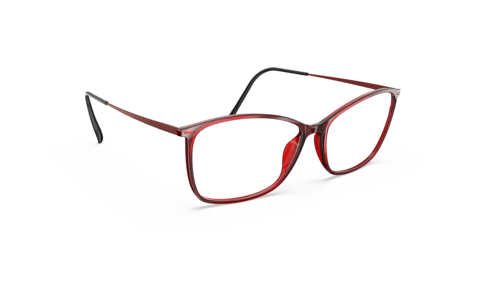 Silhouette Illusion Lite 1598-3040 Cyber Red 55-14 Silhouette Illusion Lite 1598 Damenbrille in Signalrot