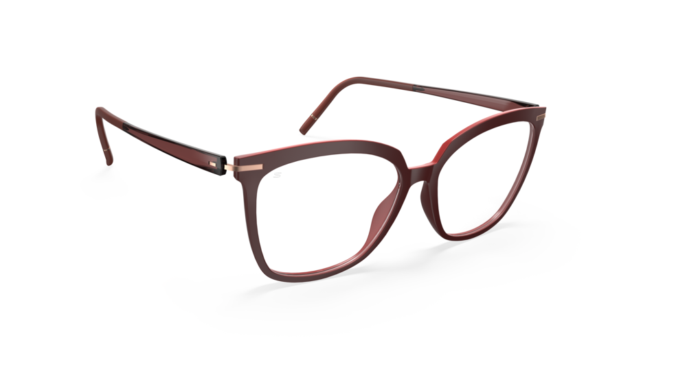 Silhouette Vibrant Horizon 1623-3530 Wine Red 55-15 Silhouette Vibrant Horizon 1623 Damenbrille in Bordeaux