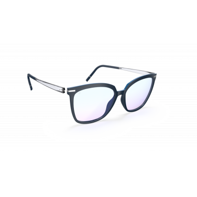 Silhouette Vibrant Horizon 1623 Damenbrille in Blaurosa