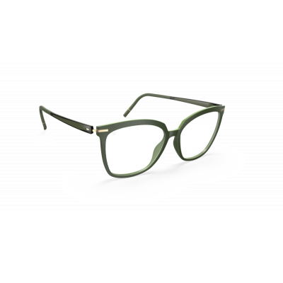 Silhouette Vibrant Horizon 1623 Damenbrille in Dunkelgrün