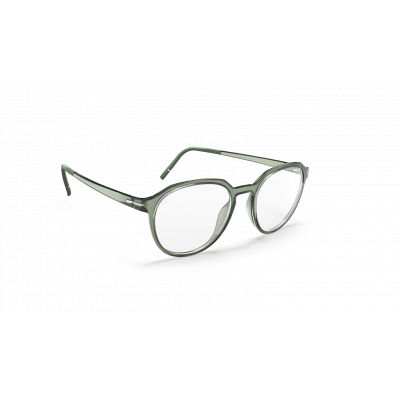 Silhouette Clear Sky 2981 Unisexbrille in Salbeigrün