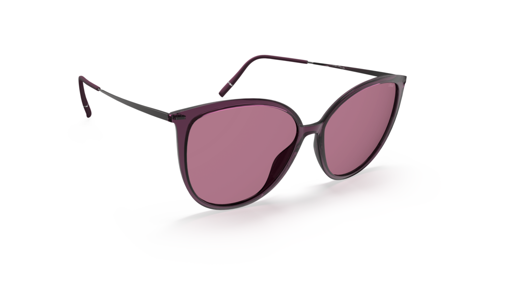 Silhouette Sun Lite Collection 3195-4060 SLM Purple 57-14 Silhouette Sun Lite Collection 3195 Unisexbrille in Violett