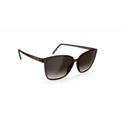 Silhouette Element Collection 3196 Unisexbrille in Dunkelbraun