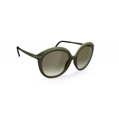Silhouette Iconic Shades 3198 Unisexbrille in Oliv
