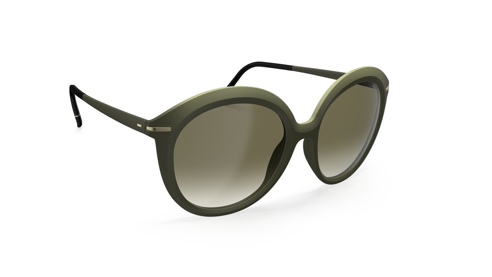 Silhouette Iconic Shades 3198-5540 Olive Green Gradient 57-18 Silhouette Iconic Shades 3198 Unisexbrille in Oliv