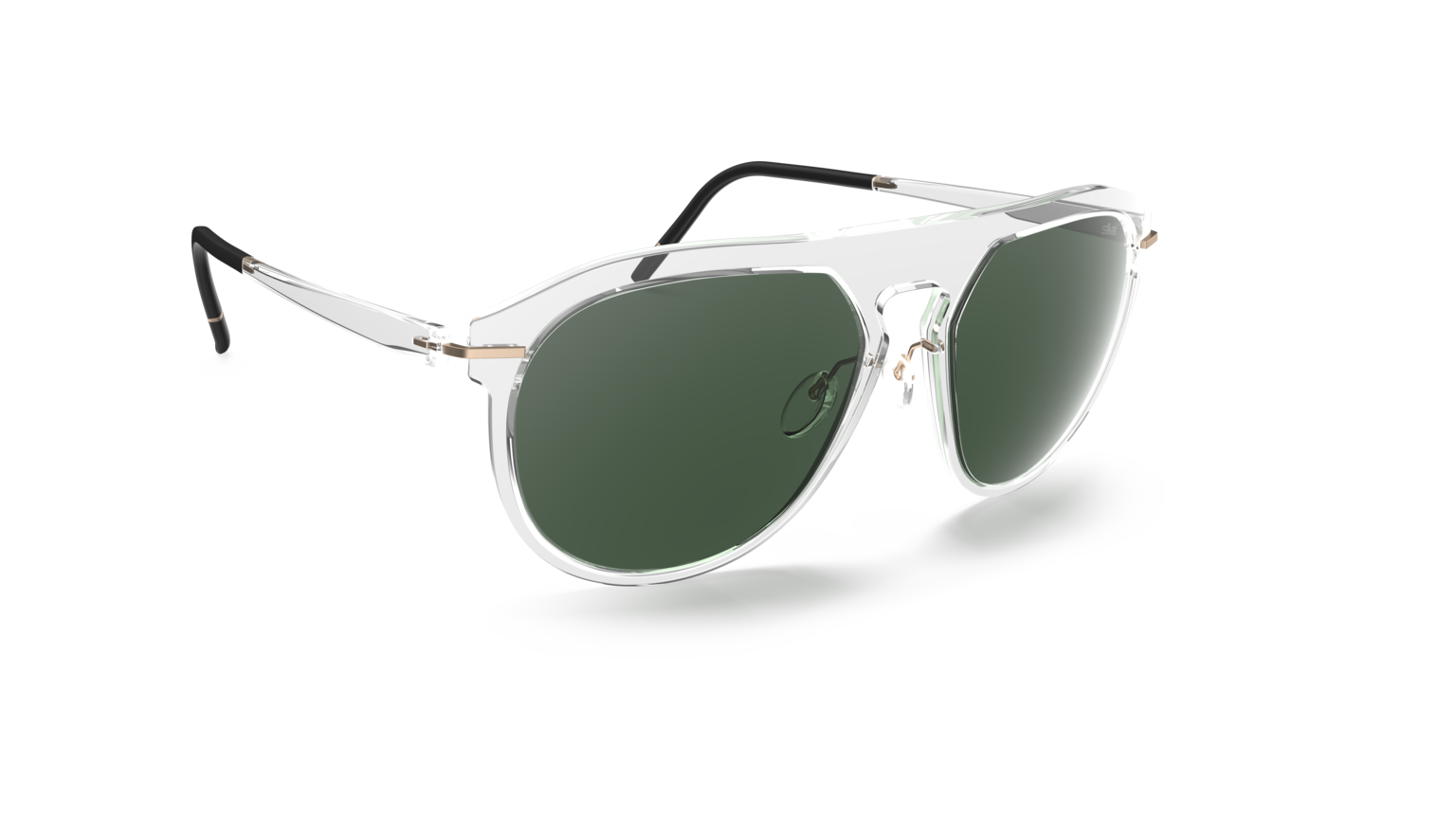Silhouette Infinity Collection 4083-1030 SLM POL Green 58-17 Silhouette Infinity Collection 4083 Herrenbrille in Grün