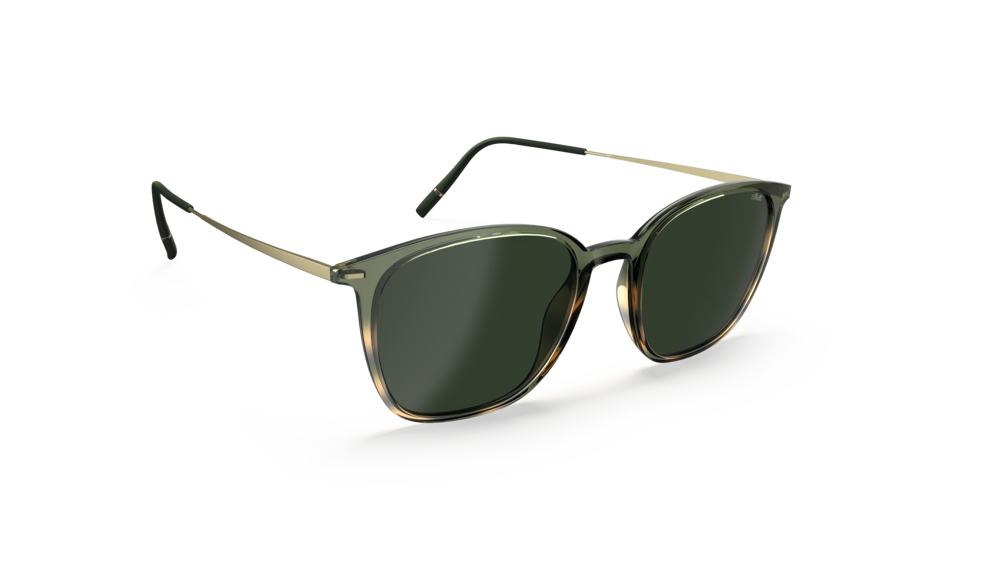Silhouette Sun Lite Collection 4086-5540 SLM Green 52-19 Silhouette Sun Lite Collection 4086 Unisexbrille in Grün
