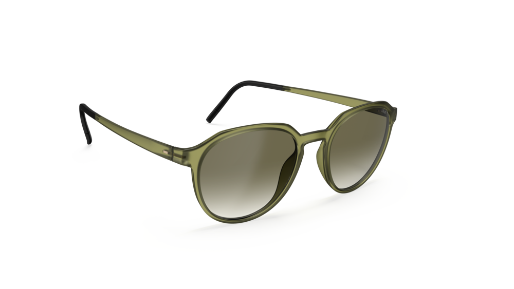 Silhouette Element Collection 4090-5630 Olive Green Gradient 49-18 Silhouette Element Collection 4090 Unisexbrille in Oliv