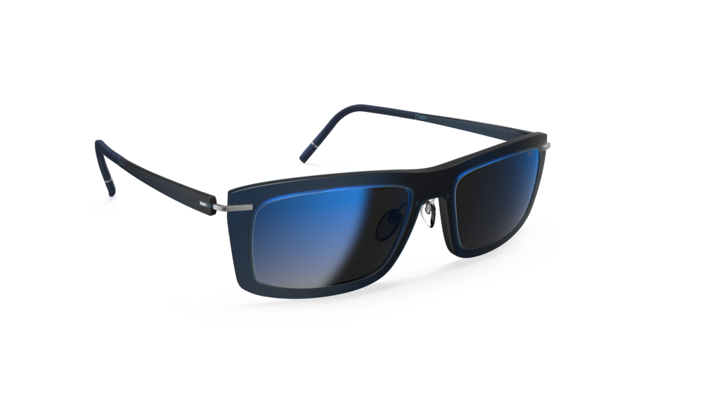Silhouette Infinity Collection 4091-4510 SLM Blue Mirror Gradient 56-17 Silhouette Infinity Collection 4091 Unisexbrille in Blau