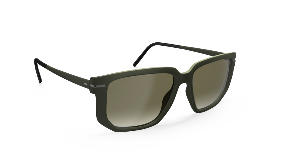 Silhouette Iconic Shades 4093-5560 Olive Green Gradient 56-17 Silhouette Iconic Shades 4093 Unisexbrille in Oliv