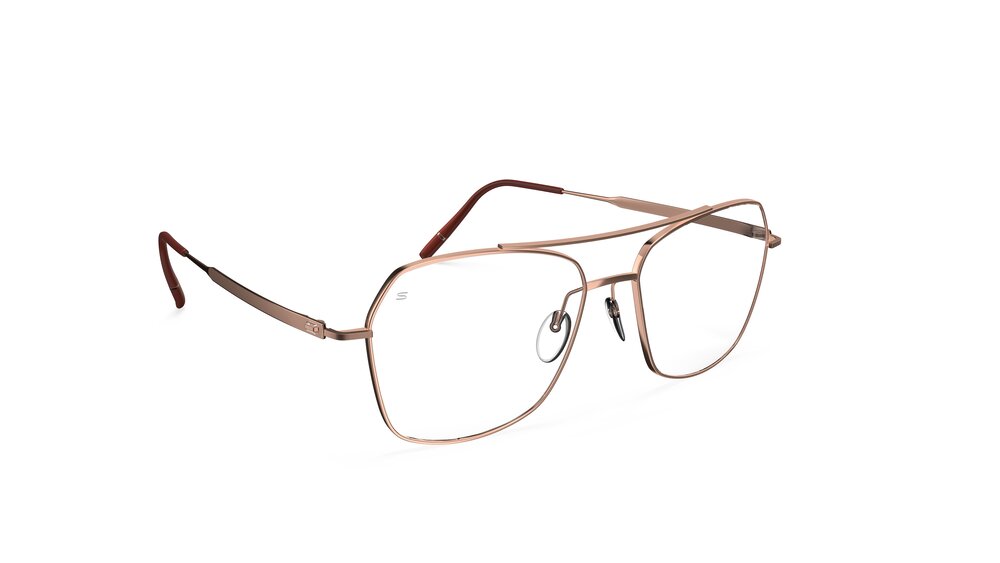 Silhouette Pure Visionary 4571-3530 Glossy Rosegold 56-16 Silhouette Pure Visionary 4571 Damenbrille in Roségold