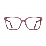 Damenbrille Neubau Janis T124 in modernem Design mit rechteckigen Gläsern und mattem Rahmen in rötlichem Farbton.
