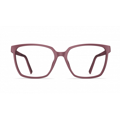 Damenbrille Neubau Janis T124 in modernem Design mit rechteckigen Gläsern und mattem Rahmen in rötlichem Farbton.
