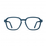 Herrenbrille Neubau Fred T125 in Dunkelblau mit eckigem Gestell und minimalistischem Design, ideal für den Alltag.