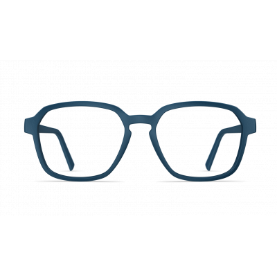 Herrenbrille Neubau Fred T125 in Dunkelblau mit eckigem Gestell und minimalistischem Design, ideal für den Alltag.