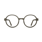 Herrenbrille Neubau Siggi T126 in runder Form, Titanrahmen in dunklem Farbton, modernes und leichtes Design.