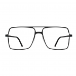 Herrenbrille Neubau Viktor T137 mit rechteckigem Rahmen in Schwarz, modernem Design und minimalistischer Ästhetik.