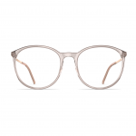 Damenbrille Neubau Anika T148 in transparentem Beige mit runden Gläsern und filigranem Design, elegant und modern.