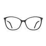 Damenbrille Neubau Laura T157 in Schwarz mit modernem, leicht geschwungenem Design und filigranen Bügeln.
