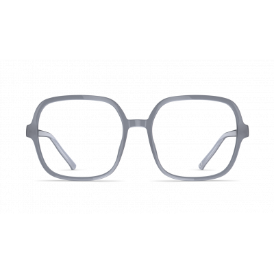 Damenbrille Neubau Sophie T161 in Grau mit rechteckigem, modernem Design und schlanken Bügeln, frontalansicht.
