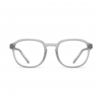 Herrenbrille Neubau Chris T162 mit rechteckigem, mattem Rahmen in Grau, leichtem Design und schlichten Bügeln.