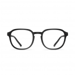 Abbildung der Herrenbrille Neubau Chris T162 mit rechteckigen Gläsern und schwarzem Rahmen, frontal dargestellt.