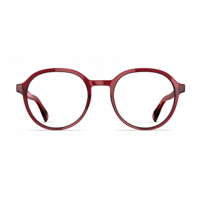 Unisexbrille Neubau Noel T167 in Rot, klassisches rundes Design, geeignet für jeden Stil.