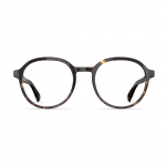 Unisexbrille Neubau Noel T167 mit runder Fassung aus braunem Acetat, minimalistischem Design und zeitlosem Stil.