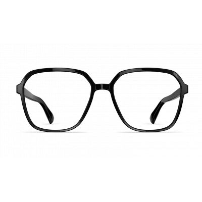 Abbildung der Unisexbrille Neubau Lou T169 in Schwarz mit rechteckigem Rahmen, schlichtem Design und modernen Details.