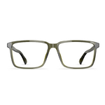 Herrenbrille Neubau Ben T170 in rechteckigem Design, leichter Rahmen in Olivgrün mit modernem Look, frontal abgebildet.