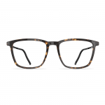 Brillenmodell Herrenbrille Neubau Oskar T173 in havannabraunem, rechteckigem Design, frontal dargestellt.