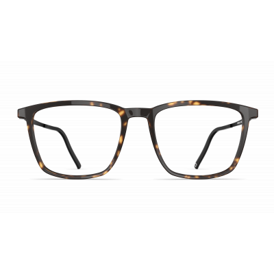 Brillenmodell Herrenbrille Neubau Oskar T173 in havannabraunem, rechteckigem Design, frontal dargestellt.