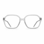Unisexbrille Neubau Jana T178 mit silbernem, eckigem Rahmen und schlichter, moderner Gestaltung in Vorderansicht.