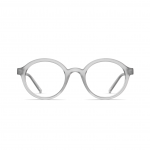 Unisexbrille Neubau Sigmund II T192 mit runden, transparenten Rahmen und schlichter, moderner Ästhetik.
