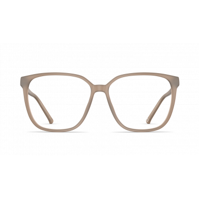 Damenbrille Neubau Judit II T194 in Beige, modernes eckiges Design, leichte Kunststofffassung.