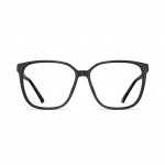 Damenbrille Neubau Judit II T194 mit leicht eckiger Form, schwarzem Rahmen und schlanken Bügeln.