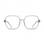 Damenbrille Neubau Sophie II T195 mit quadratischem Metallrahmen in Silber, stilvolles und leichtes Design.