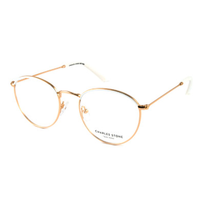Charles Stone Unisex-Brille NY 30046 C1 in Weiss
