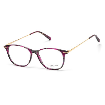 Charles Stone Unisex-Brille NY 30092 C1 in Lila