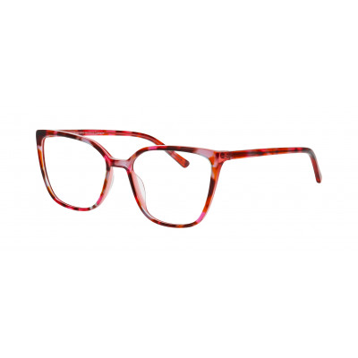 William Morris 50329-4032 – ovale Vollrandbrille für Damen aus Acetat in Rot