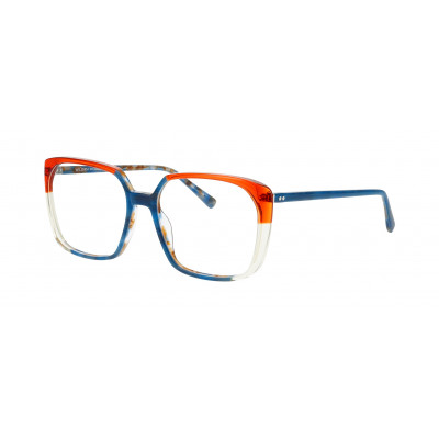 William Morris 50335-9022 – eckige Vollrandbrille für Damen aus Acetat in Blau