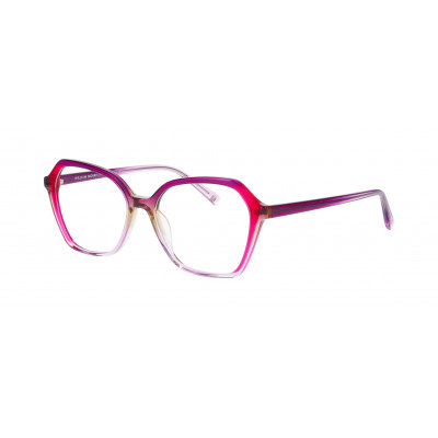 William Morris 50340-6042 – hexagonale Vollrandbrille für Damen aus Acetat