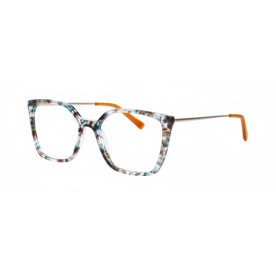 William Morris 50354-6724 – eckige Vollrandbrille für Damen aus Acetat in Graublau