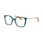 William Morris 50354-9322 – eckige Vollrandbrille für Damen aus Acetat in Petrol