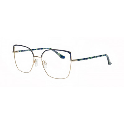 William Morris 70015-9031 – eckige Vollrandbrille für Damen aus Edelstahl